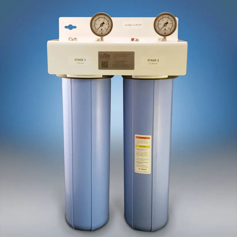2-stage water filter housing